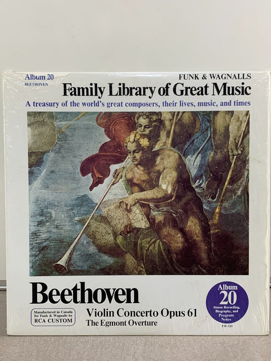 Beethoven: Violin Concerto Opus 61 33RPM Vinyl LP Record 1976 RCA Custom FW-320