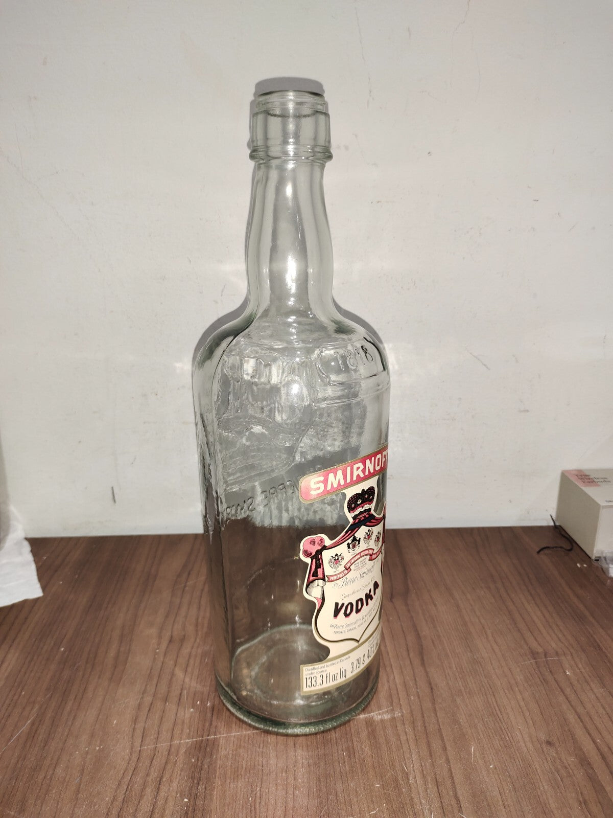 VINTAGE - 1 GALLON SMIRNOFF VODKA LIMITED EDITION BOTTLE