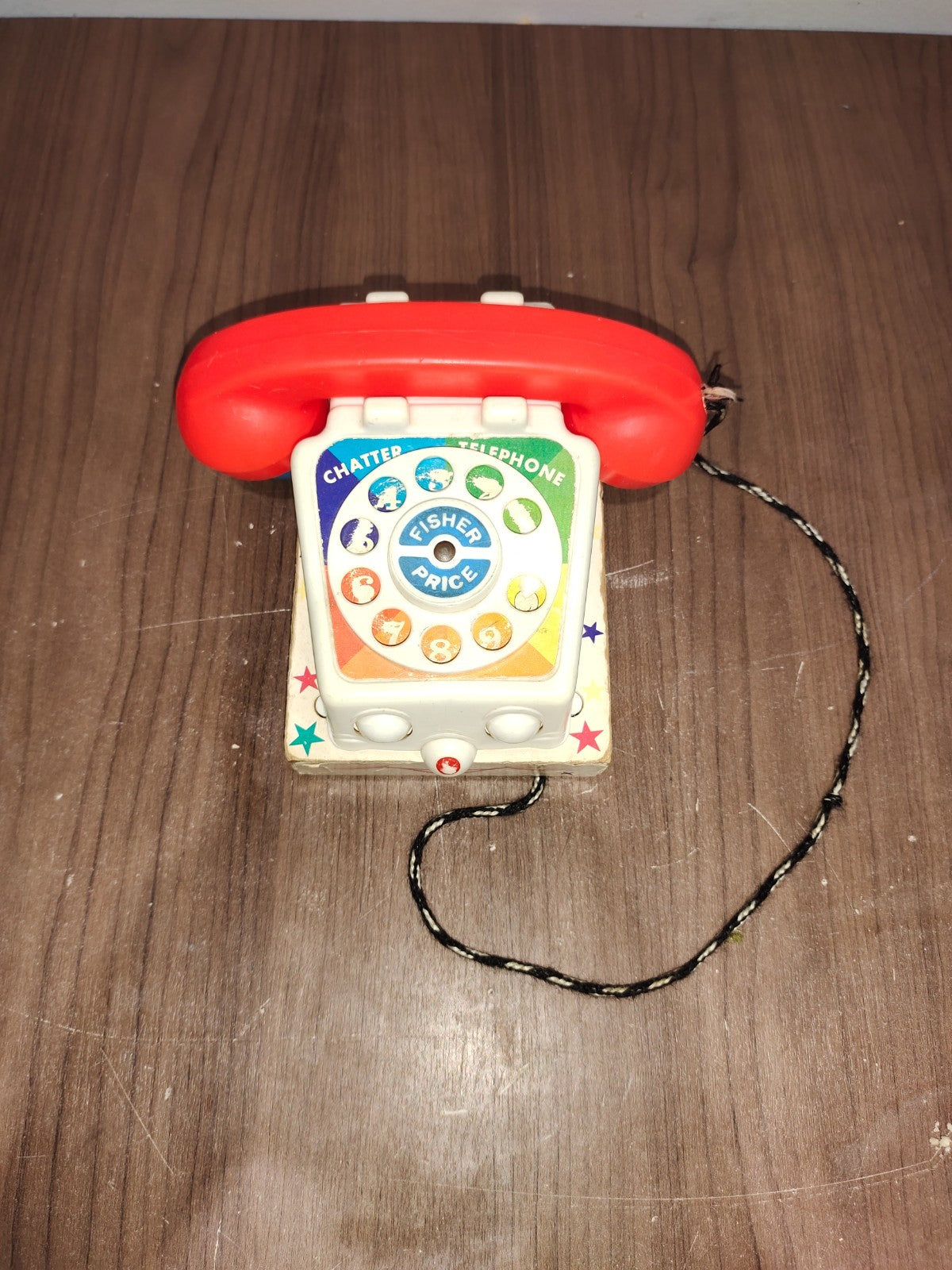 Vintage - 1960's Fisher Price Chatter Telephone Pull Toy Moving Eyes Sounds