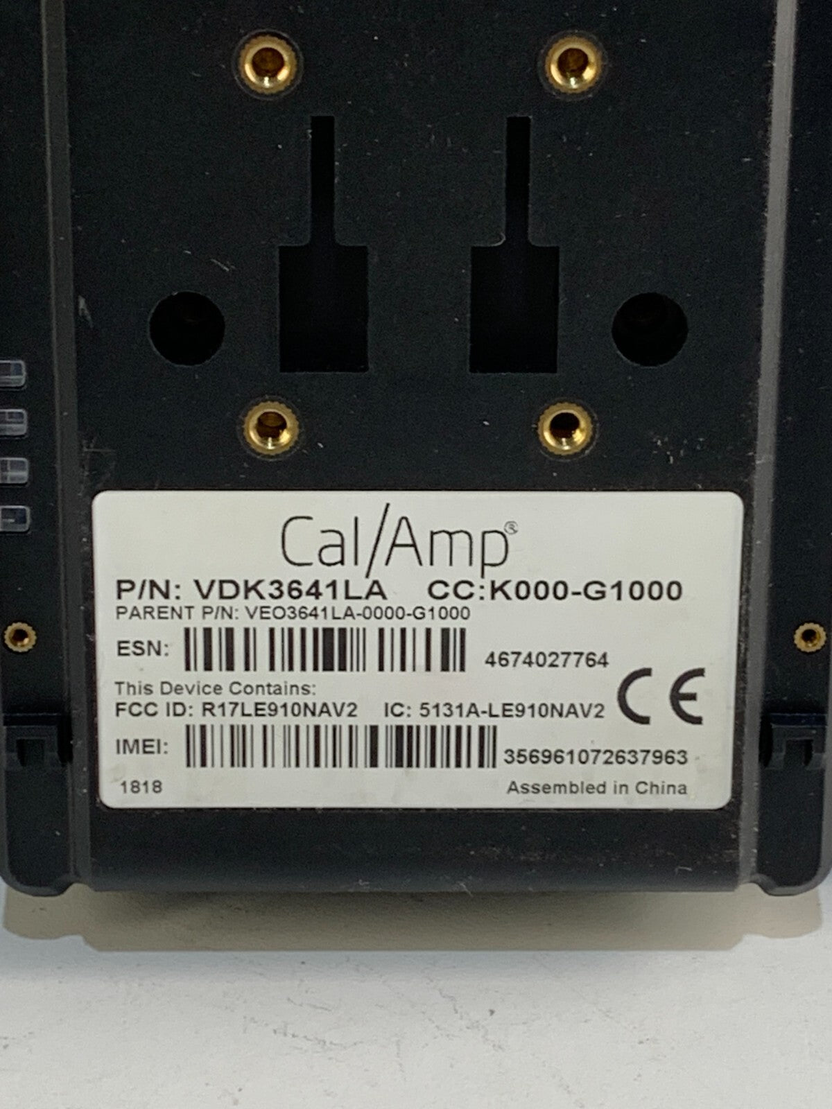 CalAmp VDK3641LA Telematics Solution - Advanced Vehicle Track & Fleet Management