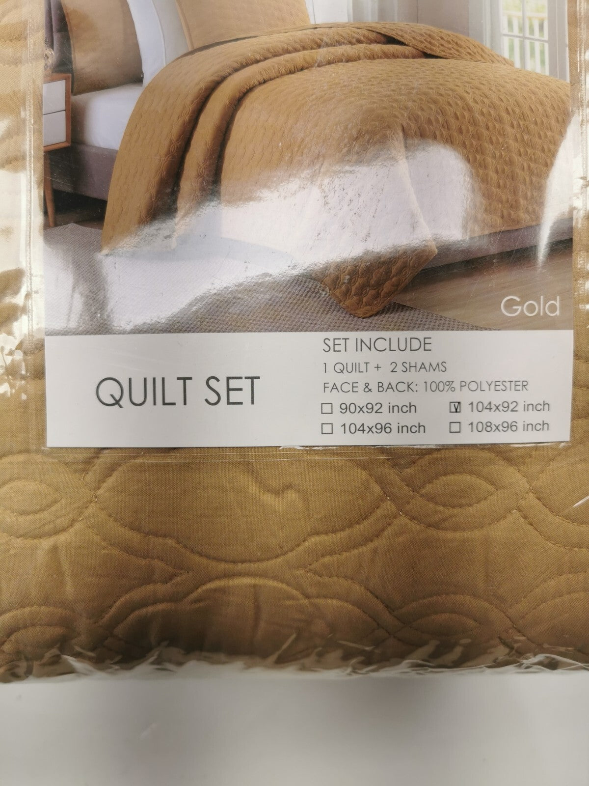 BOURINA Embroidery Quilt Set Coverlet Set 3-Piece Microfiber Bedspread Included