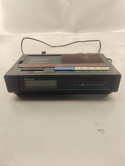 VTG Transonic AM/FM Clock Radio Cassette Recorder Clock & Alarm