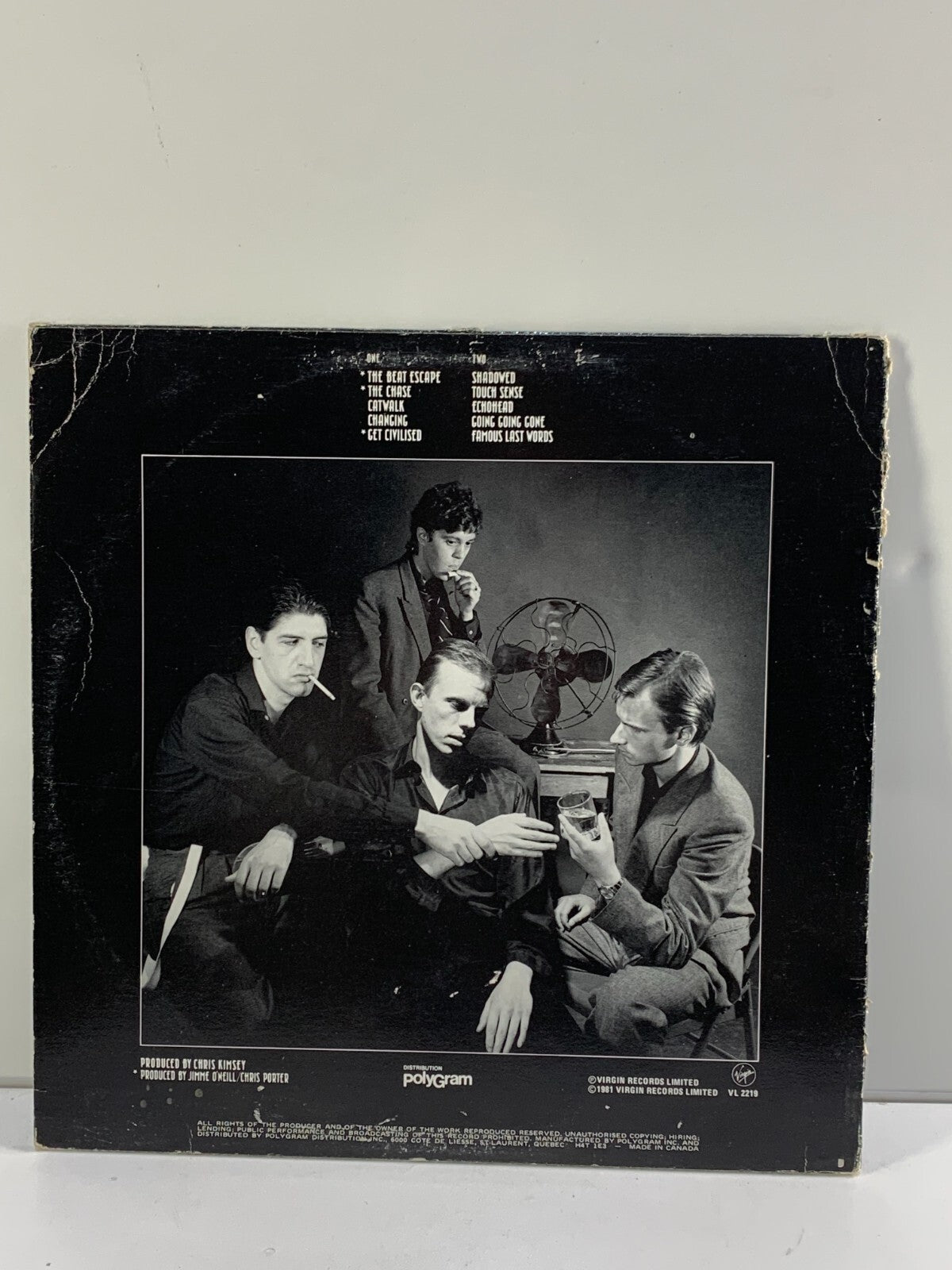 Fingerprintz Beat Noir LP Vinyl Record Album 1981 New Wave Rock