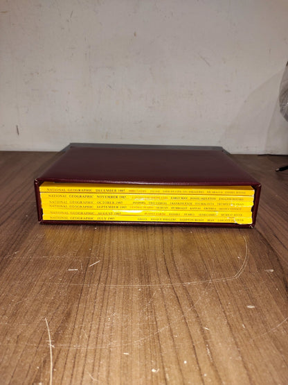 National Geographic - 1985 - July-December - Case Faux Leather - Magazines