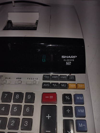 Sharp EL-2615PIII Electronic Printing Calculator