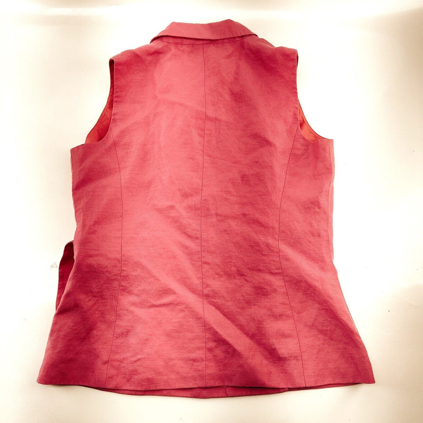 Ann Taylor Loft Sleeveless Pink Wrap Blouse (See Measurements)