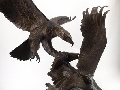 Bronze “Eagle’s Conquest” by Clark E. Bronson 1980 #9/75 Wildlife Art