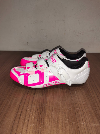 Crono Nylon Cycling Shoes - Neon Pink - Size - 41 (EUR)