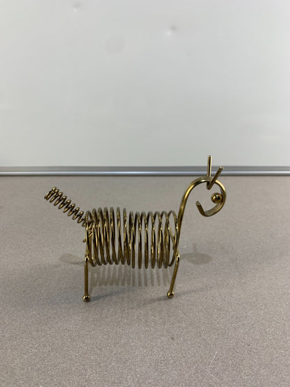 Vintage Chrome Coil Letter Holder