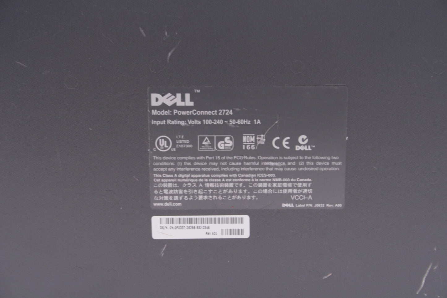 Dell PowerConnect 2724 24Port Gigabit Switch - Pre-Owned