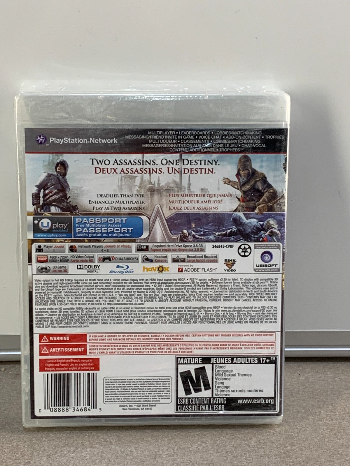 Assassin's Creed Revelations Sony Playstation 3 PS3 - New Seal