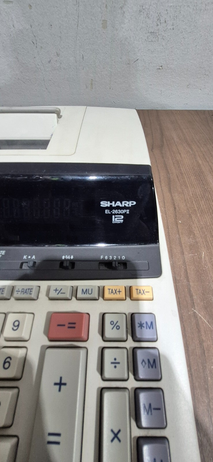 Sharp EL-2630PII 12-Digit Printer Calculator Adding Machine 10-Key