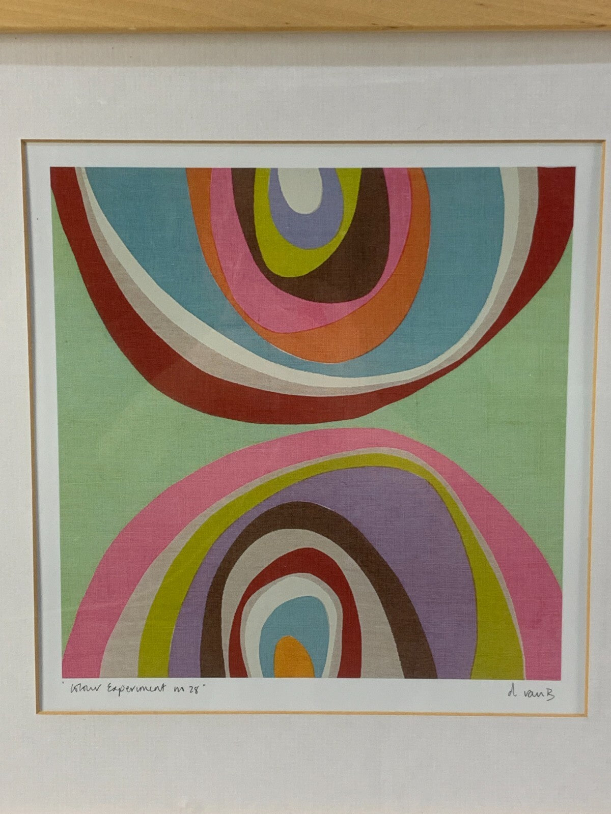 COLOUR EXPERIMENT BY D VAN B, Signed And Framed Offset Lithograph Print By Ikea