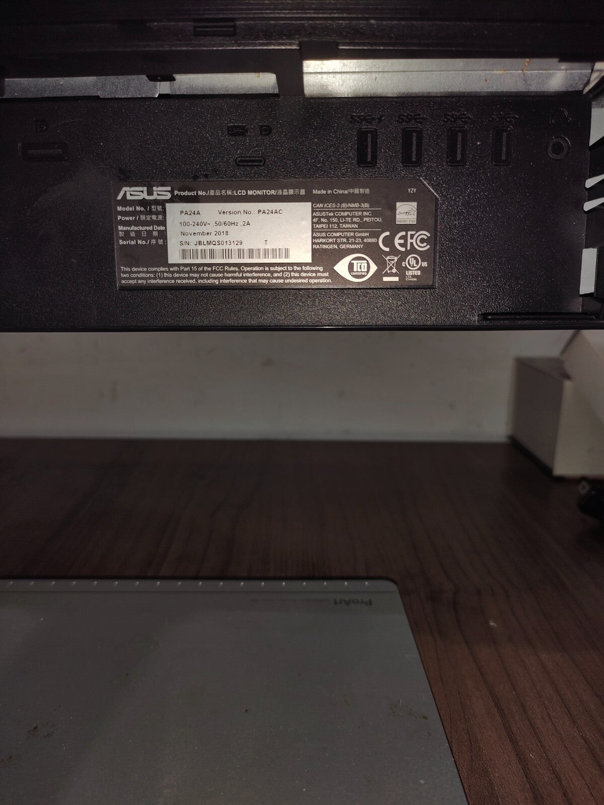 ASUS ProArt PA24AC computer monitor 61 cm (24") 1920 x 1200 pixels - HDMI