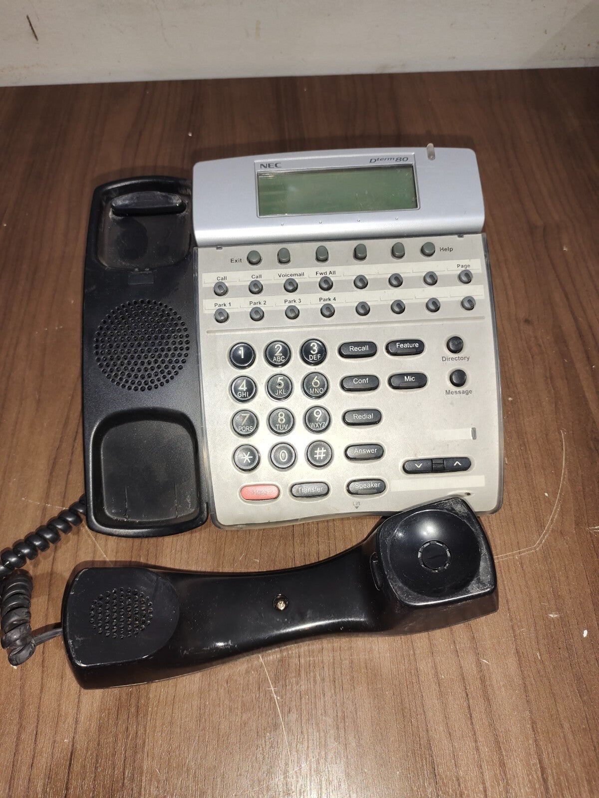 NEC DTH-16D-2(BK)TEL 780575 Dterm 80 Telephone Business Phone Silver - 1