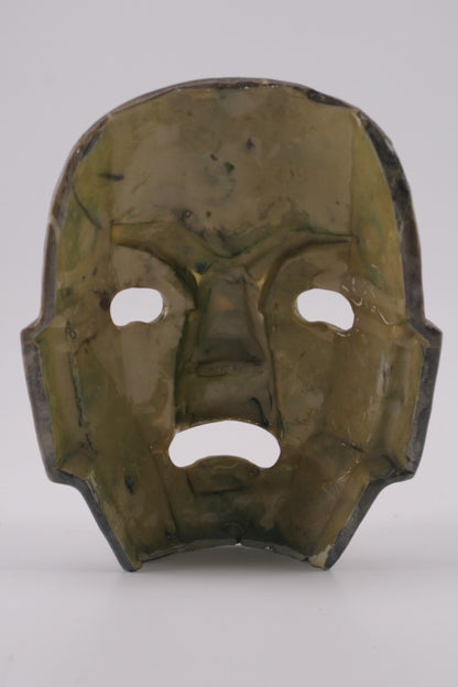 Vintage Mayan Mosaic Semiprecious Stone Burial Mask
