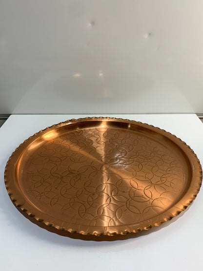 Vintage Fantasy Copperware plate hand wrought made in Canada