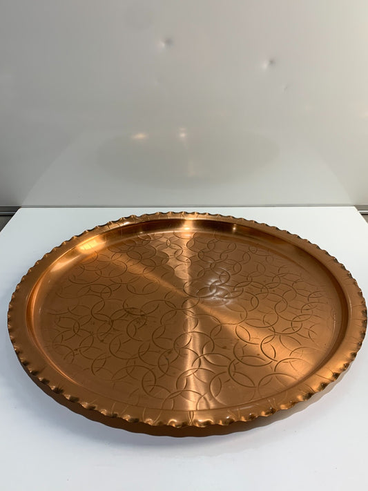 Vintage Fantasy Copperware plate hand wrought made in Canada