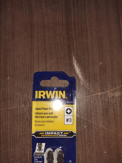Irwin 1837433 Performance Series Phillips #3x2"L Power Bit Steel Set of 5 - 2
