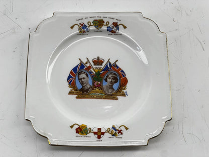 AYNSLEY Queen ELIZABETH King GEORGE - Common wealth TRINKET DISH