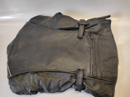 Cruiser by Sofari Collection Black Leather Motorcycle jacket- S