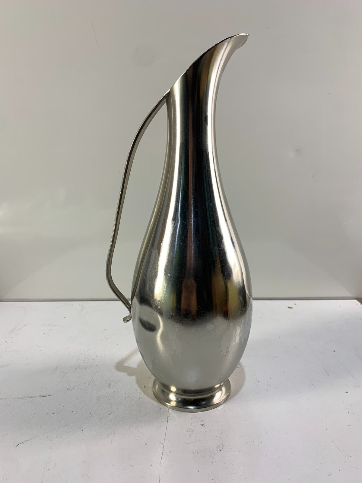 Vintage MCM Metawa Holland Pewter 12” Water Pitcher