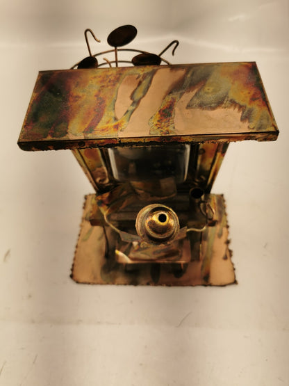 Vinatge Steam Punk Art- Copper/Tin Music Box Piano Player