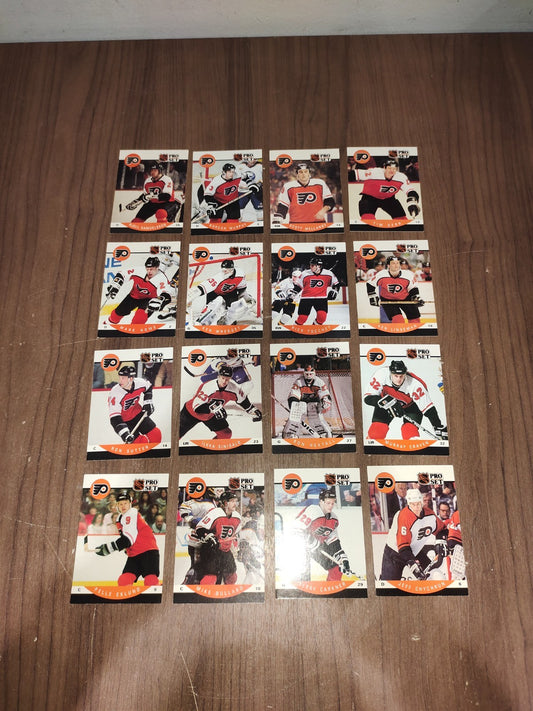 Rare Collectible NHL - Philadelphia Flyers Cards PRO-SET - Set of 16 Cards