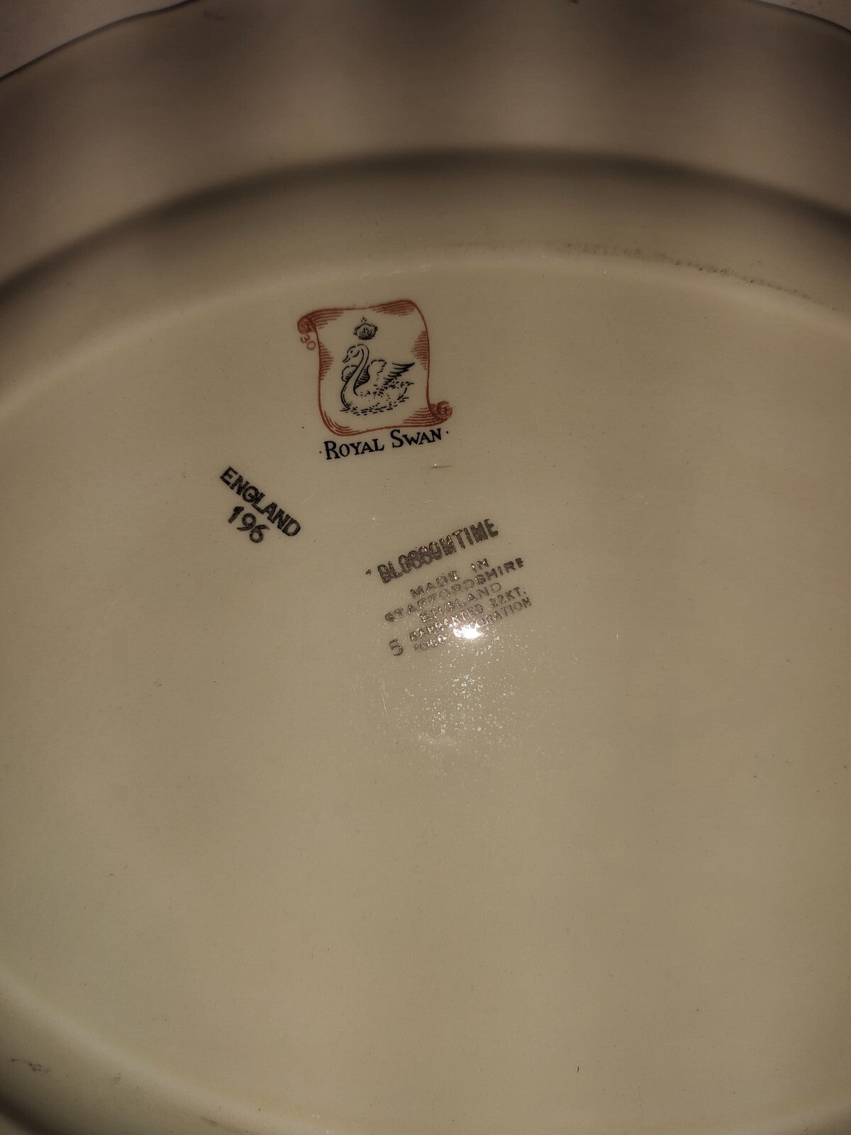Vintage Royal Swan Oval Serving Plate