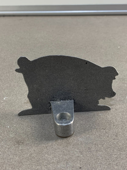 Vintage Aluminum Pig - Candle Holder