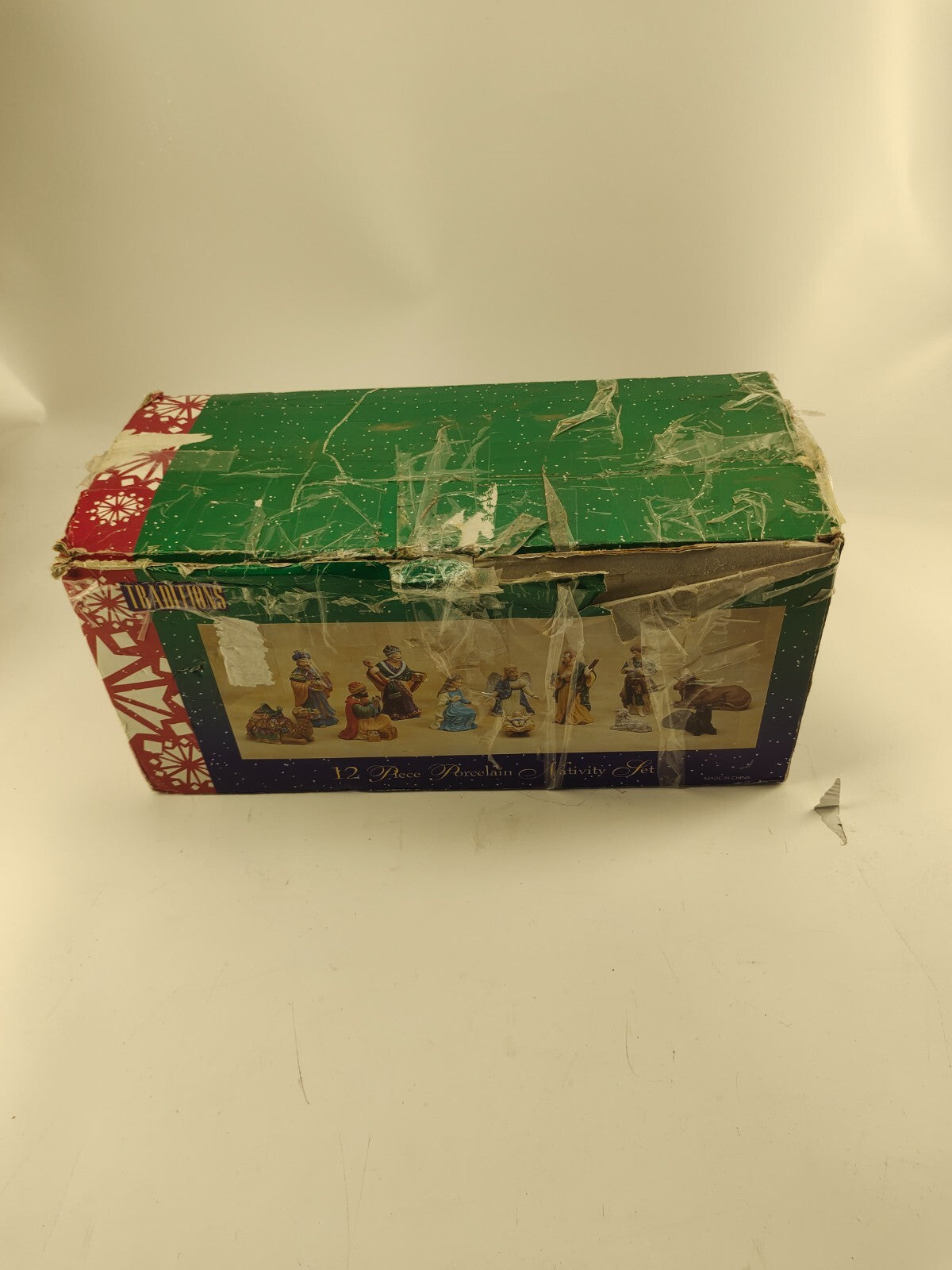 Porcelain Nativity Set 12 Piece Figurine for Christmas