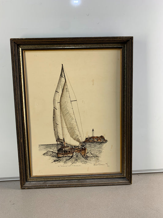 "AKITSUSHIMA" OFF PT. ATKINSON, BC. Painting Print By Stuart Oldale, 180/250