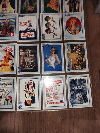 Vintage Collectible Pepsi-Cola Cards - Trading Cards Series 1 - #1-100 Cards