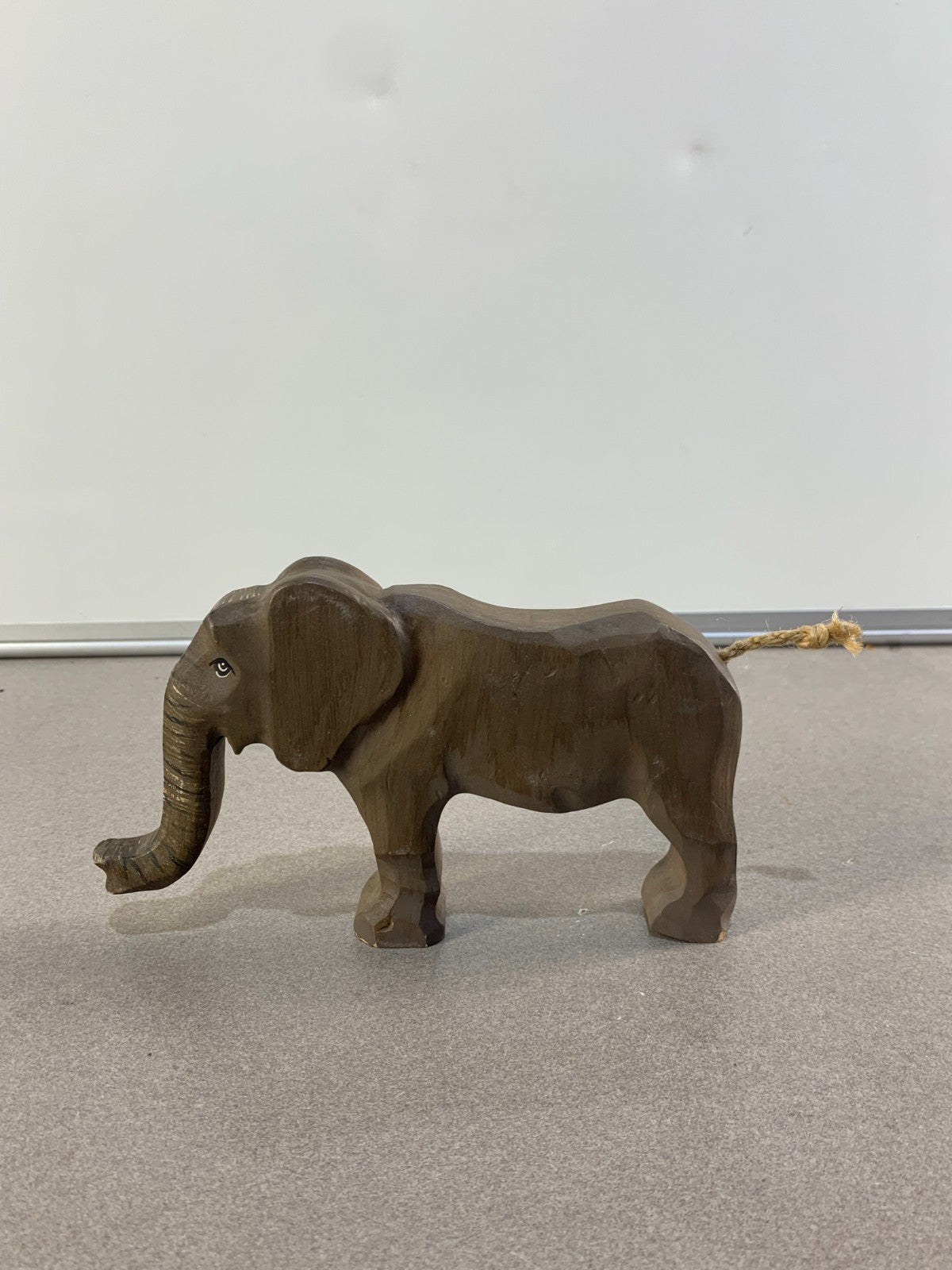 Elephant Wooden Figurine