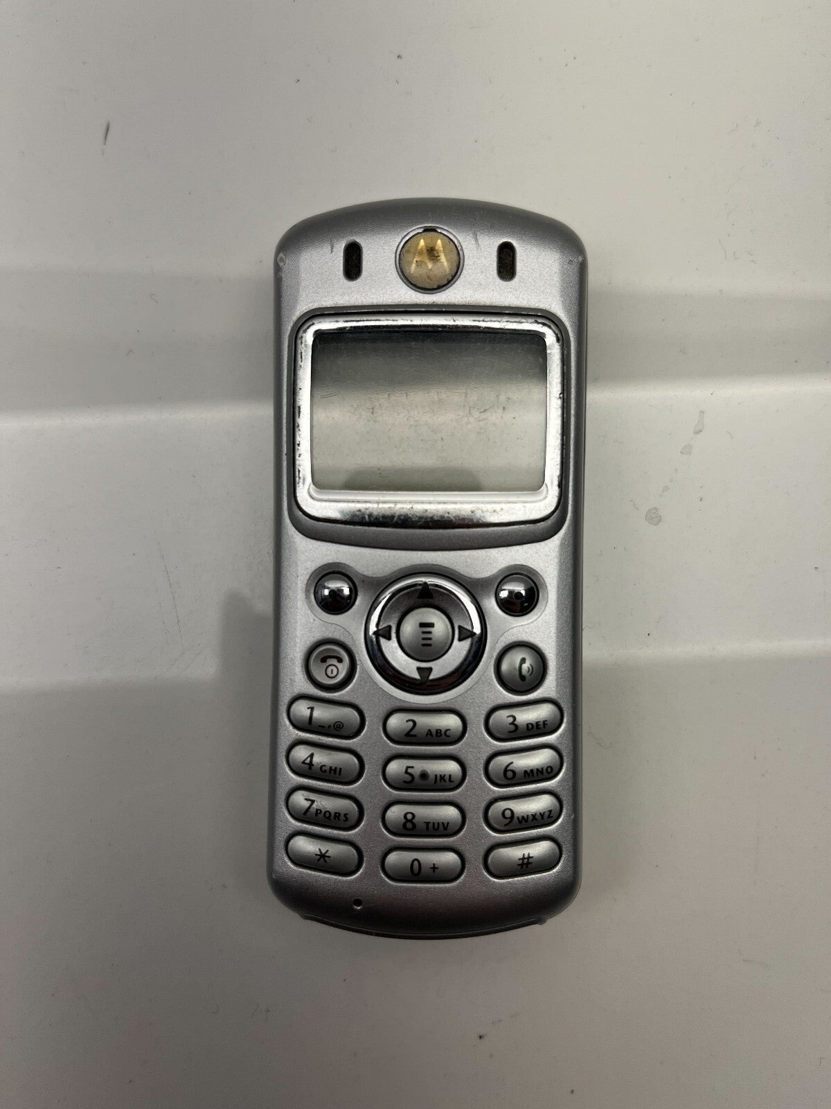 Vintage Motorola C333 Cell Phone Silver NOT WORKING