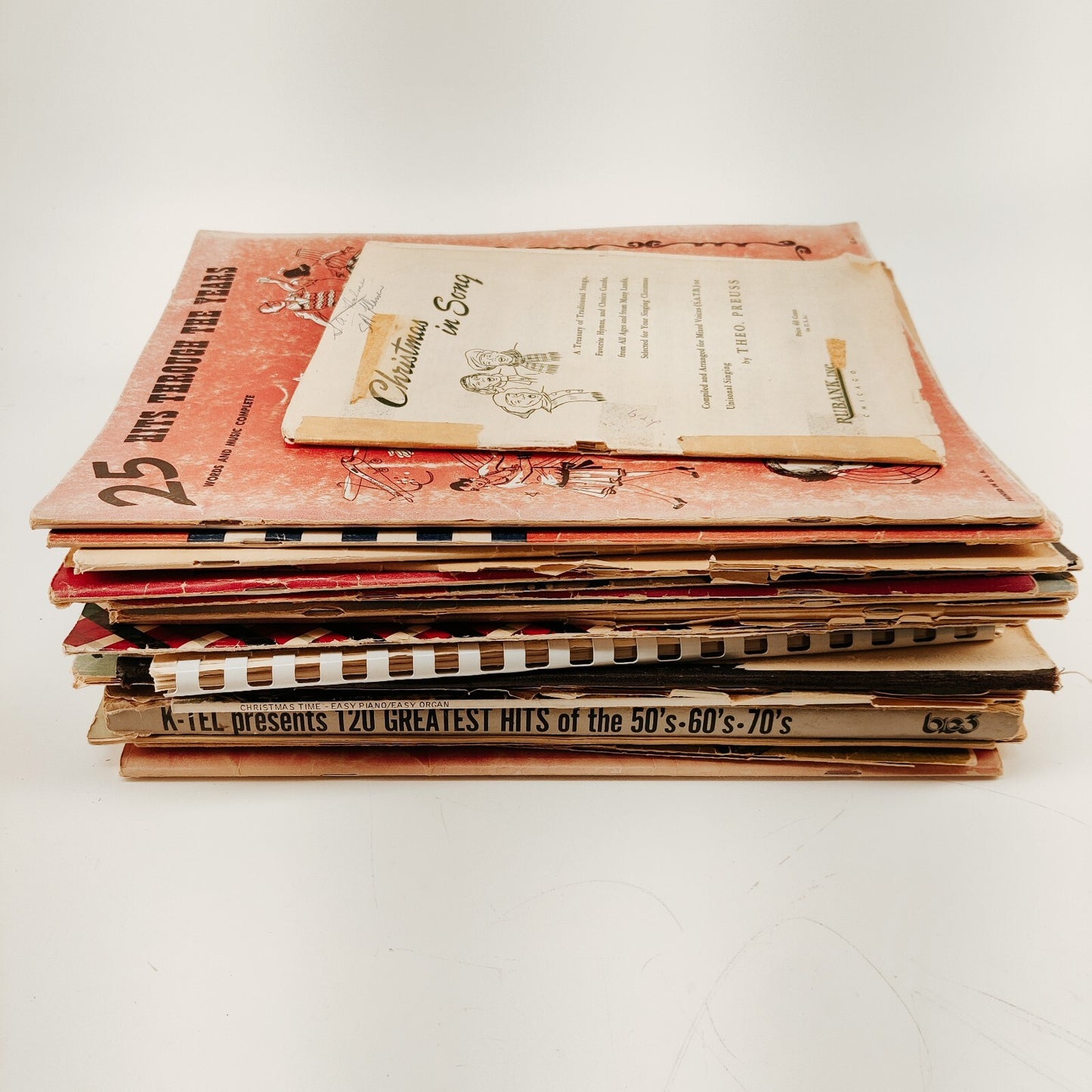 9 lbs Lot of Vintage Piano/Song Books 1950s-1970s