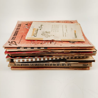 9 lbs Lot of Vintage Piano/Song Books 1950s-1970s