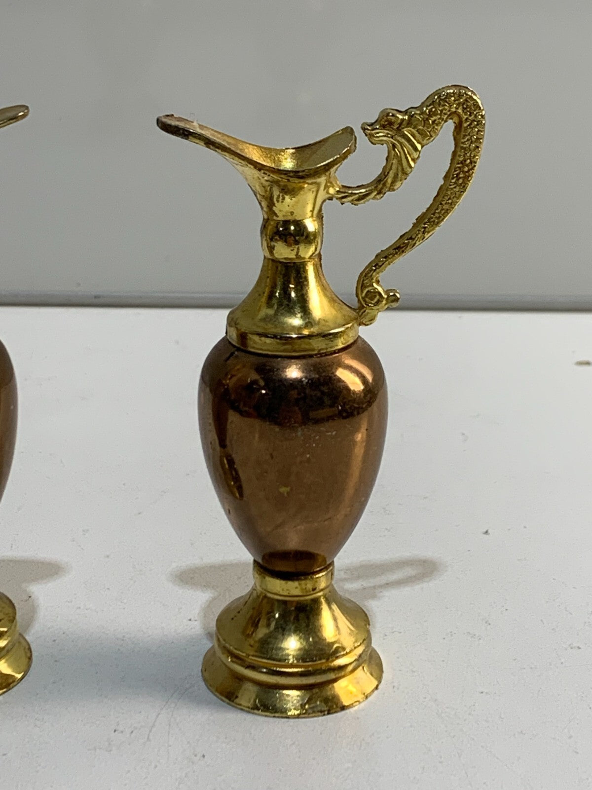 Antique Gilt Gold Dragon Handled Decorative Jugs Made in England