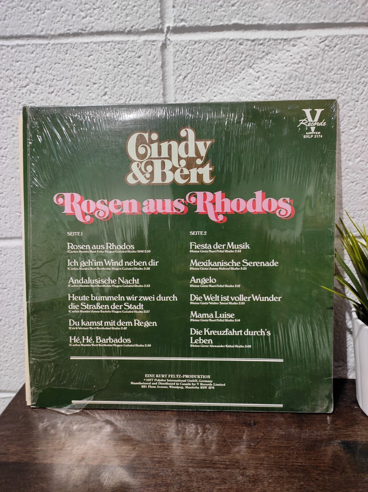 Cindy & Bert - Rosen Aus Rhodos Vinyl