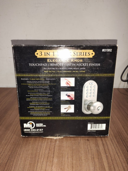Morning Industry Inc Stain Nickel 3 in 1 Remote lock - 1