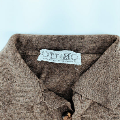 Vintage Ottimo Made in Italy Merino Wool Polo Sweater Women's Size M