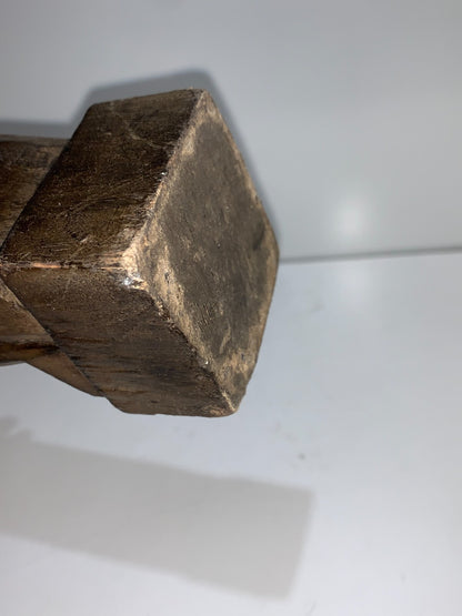 An African Carved Wood Seating Figure