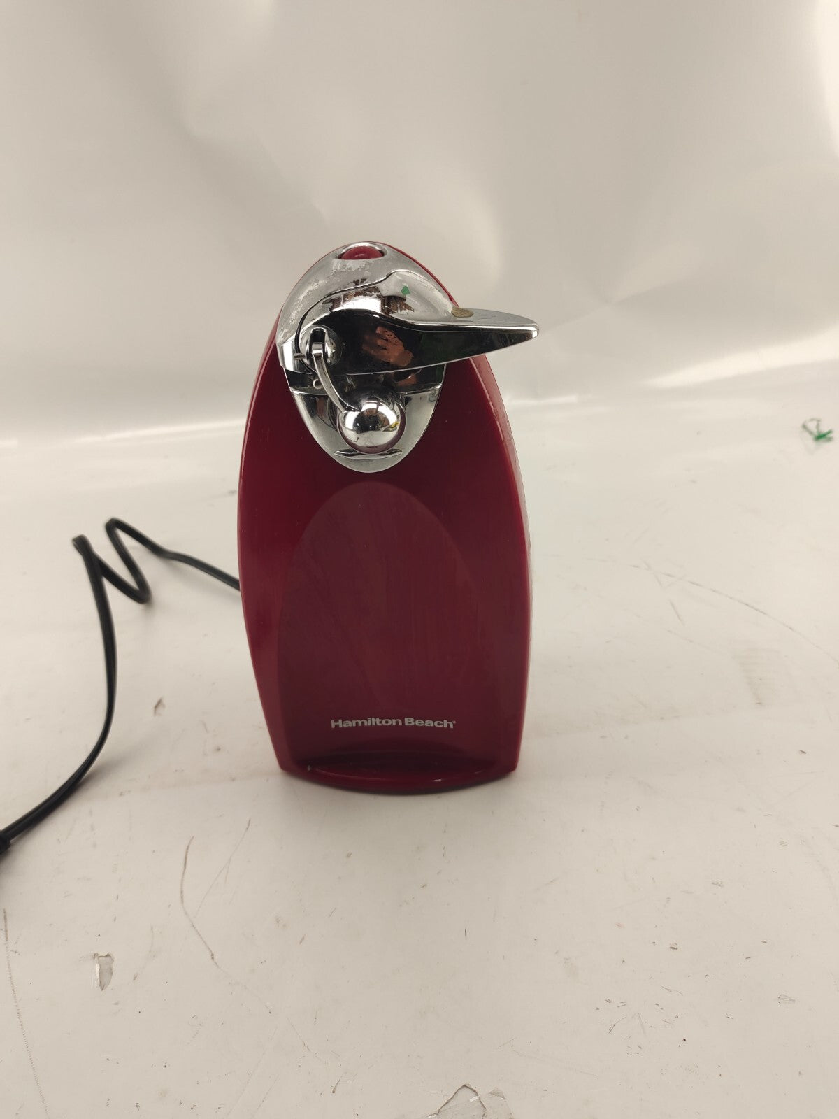 Hamilton Beach Heavyweight Countertop Electric Can Opener Red+Knife Sharpener