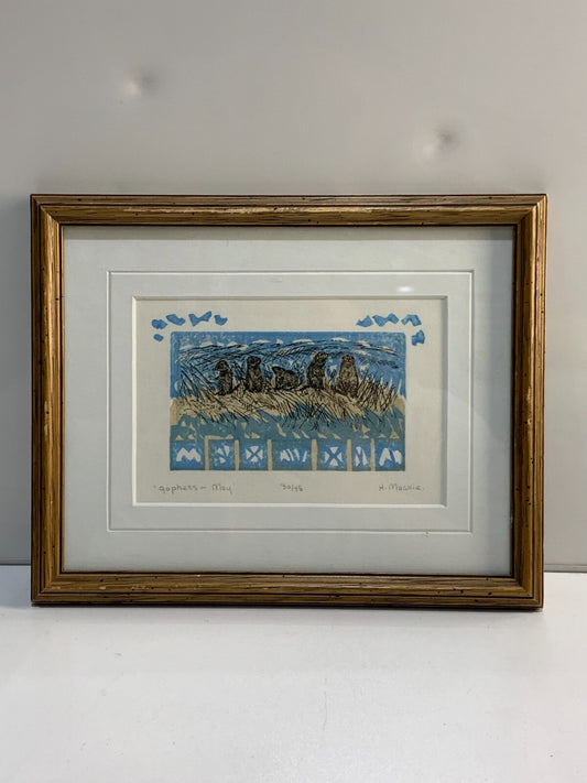 "Gophers - may" Painting By H. Mackie, 30/45