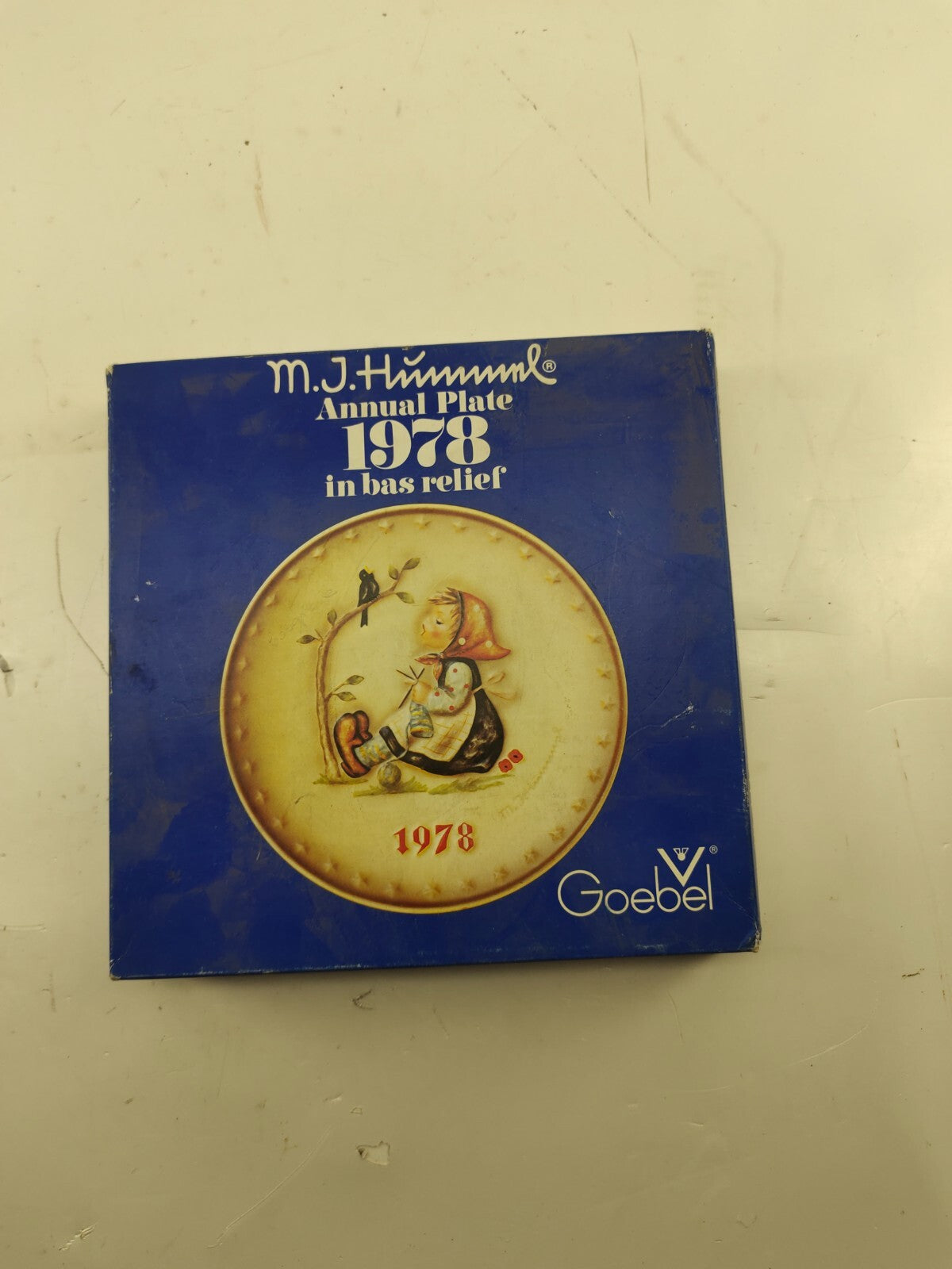 Vintage 1977 Hummel Annual Plate, Boy & Tree Hand Painted, Made in West Germany