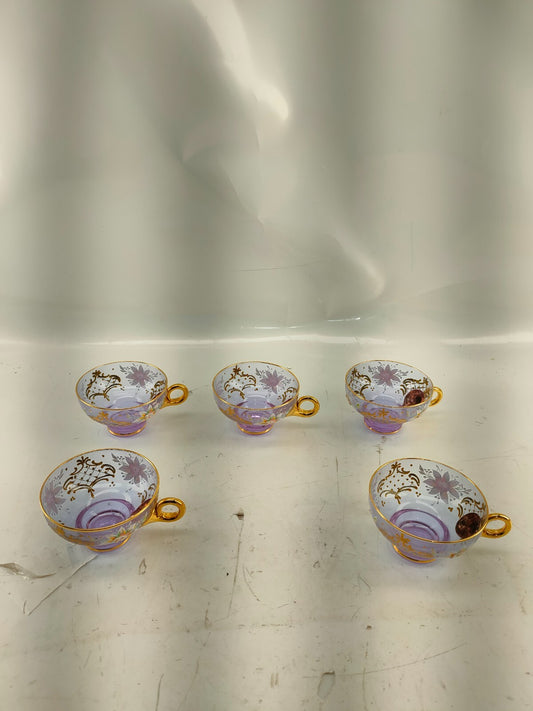 Vintage set of 5 Coffee Tea cup