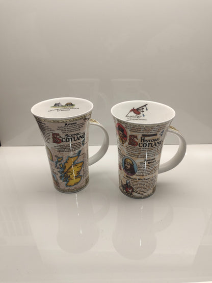 Vintage Dunoon Scenic Cotlano/Historic Cotlano Mug Set of 2