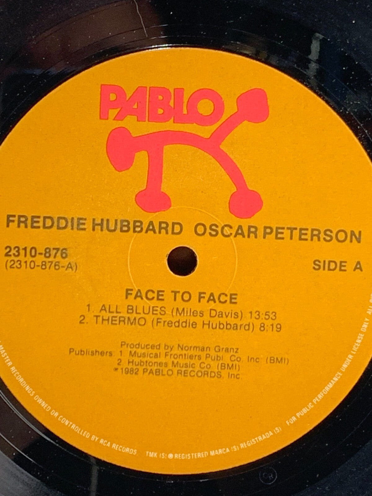 Freddie Hubbard & Oscar Peterson - Face To Face (Vinyl LP - 1982 - US -Original)