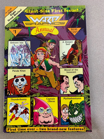 Warp Graphics ANNUAL #1 1986 LOOKS GREAT!!