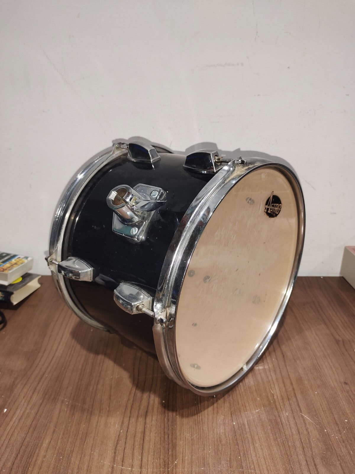 Astro Drums Musical Instrument - 12 x 8 inches Black Drum
